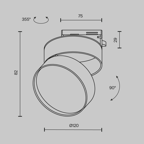 Lampa do szynoprzewodu ONDA TR007-1-18W3K-W LED 18W 3000K regulowana biała