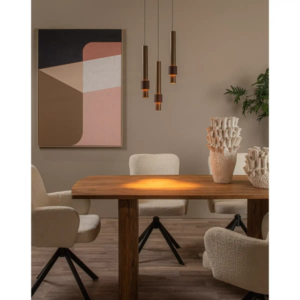 Zwieszana lampa MARGARY 24402/15/96 Lucide LED 12,9W 2700K brązowy złoty