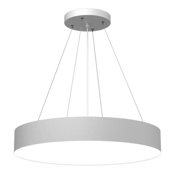 Salonowa zwisowa lampa Sengo 5008 Shilo okrągła nad stół metalowa biała