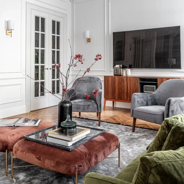 Ścienny kinkiet Denver W01963BR-WH Cosmolight tuba biały mosiądz