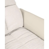 Fotel obrotowy RELAX beżowy KH1501100184 tapicerowany z podnóżkiem