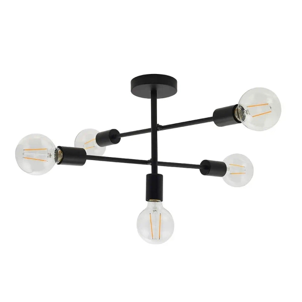 Sufitowa lampa do salonu Studio 79502 loftowa czarny matowy