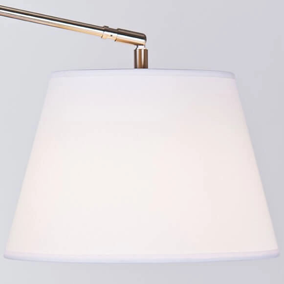 Lampa ścienna abażur Adam AZ1843+AZ2602 włącznik na wysięgniku satyna biały