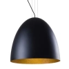 Wisząca lampa kopuła EGG 9024 nad wyspę do salonu złota czarna
