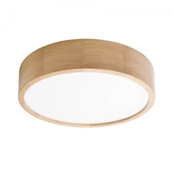 Natynkowa lampa okrągła 137623692146 drewniany plafon do sypialni