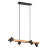 Lampa wisząca nad wsypę VANTOS DL432312490 Trio loftowa drewniana czarny