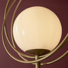 Stojąca lampa do salonu L&-192492 Light& ball pierścienie złote