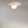 Kopułowa lampa sufitowa Glassy MOD270CL-01G Maytoni do kuchni złota