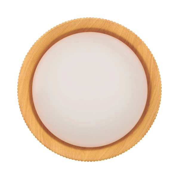 Plafon do salonu FRILL ST-DL6487-C-WH LED 21W 3000K biały drewniany