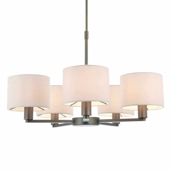 Wielopunktowa lampa wisząca Daley 73017 Endon antyczny brąz biała