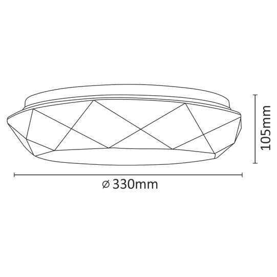 Plafon LAMPA sufitowa GALAXY 308535 Polux natynkowa OPRAWA geometryczna LED 17W 4000K z efektem gwiazd IP44 biała