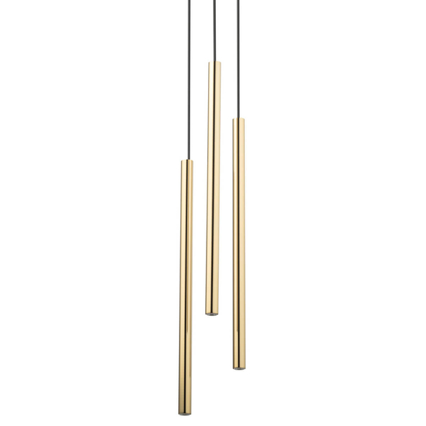 Lampa zwieszana Sopel 40738 Sigma tubka do sypialni czarna złota