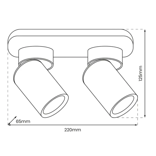 Sufitowa lampa do biura ANDY ML9935 tuby regulowana czarno złoty