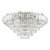 Kryształowa lampa sufitowa Osborne OSB5038-EH Dar Lighting pałacowa do pokoju srebrna