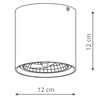 Downlight LAMPA sufitowa CALDA 1 LP-9R20/1SM BK Light Prestige metalowa OPRAWA natynkowa SPOT tuba czarna