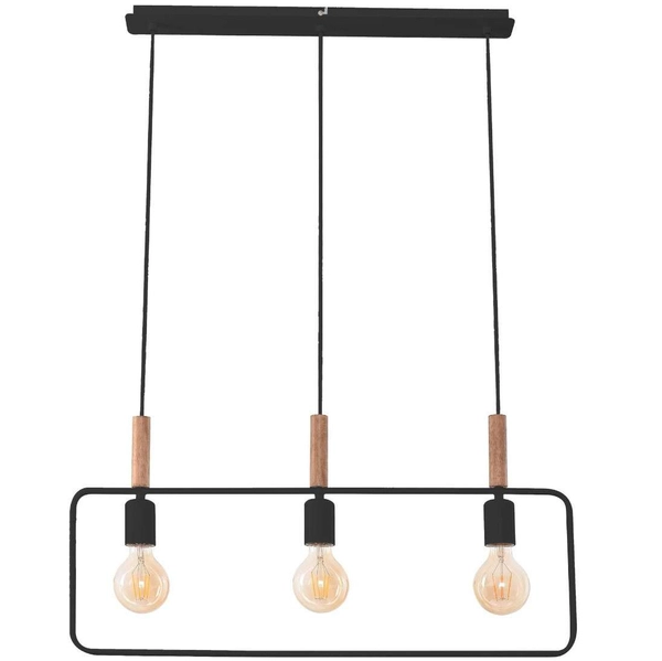 Loftowa lampa wisząca Frame 33-73525 metalowa zwis hygge czarny