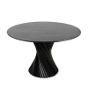 Stół TANGO MM001501100411 czarny drewniany dekor marmuru 120cm