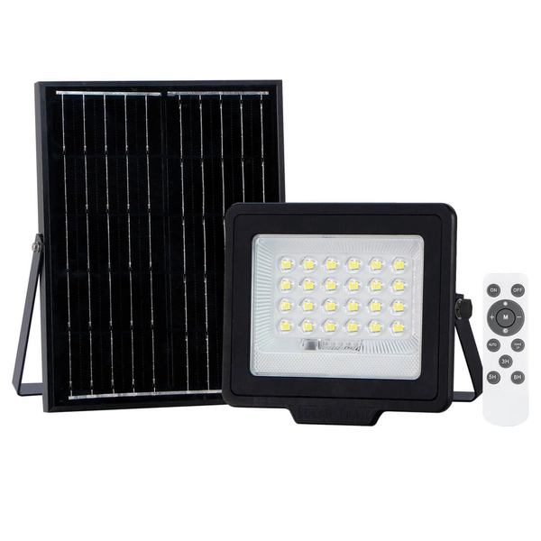 Lampa solarna ogrodowa Norla SLR-42563-50W Italux LED 50W 4000K IP65 czarna