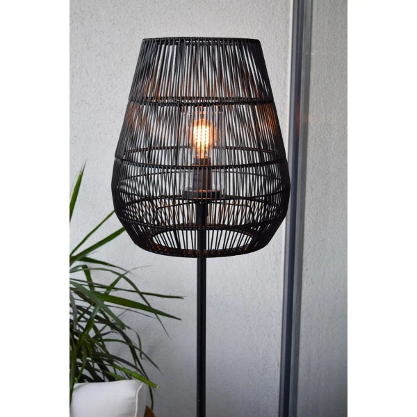 Podłogowa lampa do salonu NERIDA 03845/81/30 IP44 czarny