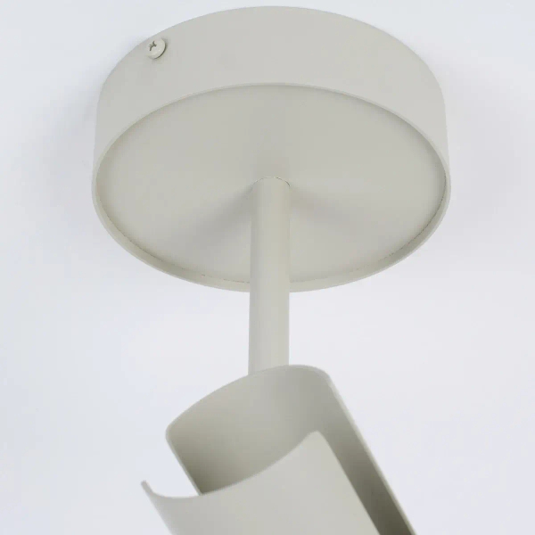 Sufitowa lampa z regulacją Leda 1 41143 metalowa szara beżowa