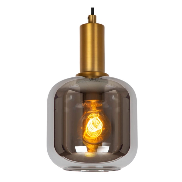 Industrialna lampa wisząca Joanet 45494/16/65 szara czarna złota