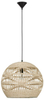 Kulista lampa wisząca REYNOSA LE42946 z rattanu beżowa czarna