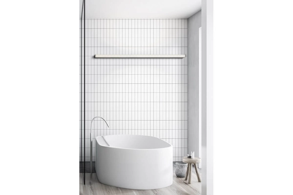 Minimalistyczny kinkiet łazienkowy Topaz LED 35W czarny