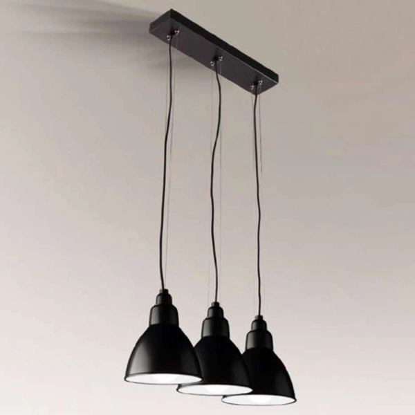 LAMPA wisząca DAISEN 5597 Shilo metalowa OPRAWA industrialna ZWIS listwa sufitowa czarna