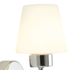 LAMPA ścienna LEE ML6383 Milagro szklana OPRAWA kinkiet chrom biały
