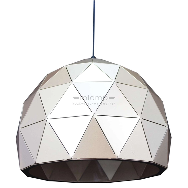 LAMPA wisząca HARLEY MDM-3471-1 W Italux metalowa OPRAWA zwis geometryczny kopuła biała