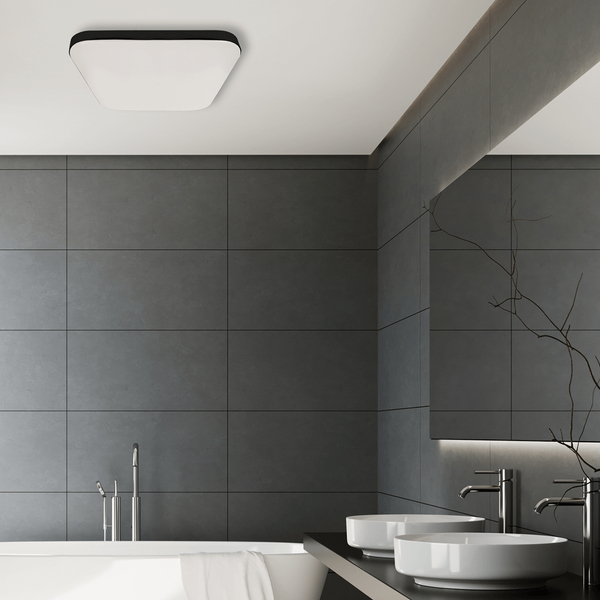 Plafon łazienkowy Nemo EK7791 kwadratowy LED 17W 4000K czarny