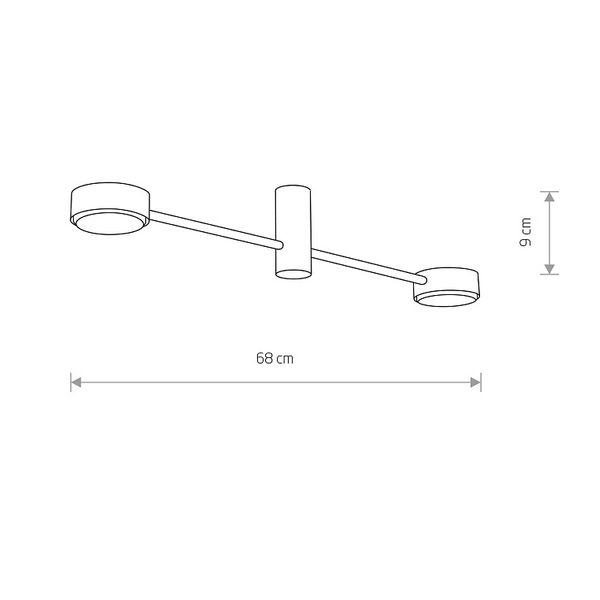Plafon LAMPA loftowa ORBIT 7938 Nowodvorski salonowy kinkiet sticks białe