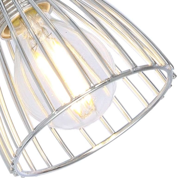 Kinkiet ścienny MODO 91-61515 druciana reflektorek chrom czarny