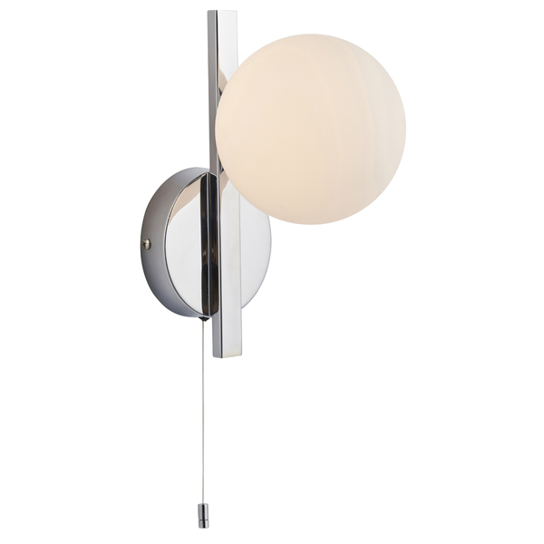 Ścienna lampa do łazienki L&-194080 Light& szklana kula IP44 chrom