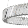 Kryształowa lampa wisząca LUXORA 11705 LED 30W 3000K glamour nikiel