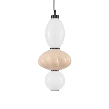 Lampa wisząca skandynawska CASURNO LE45221 LED 18W 3000K beżowa biała