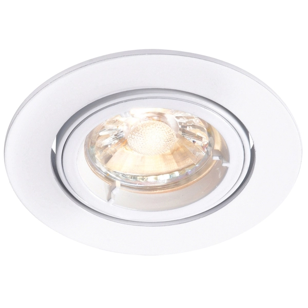Downlight podtynkowy Cast 76007 Saxby obrotowy biały mat