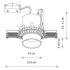 Lampa sufitowa wpuszczana Mono 10802 tuba punktowa biała