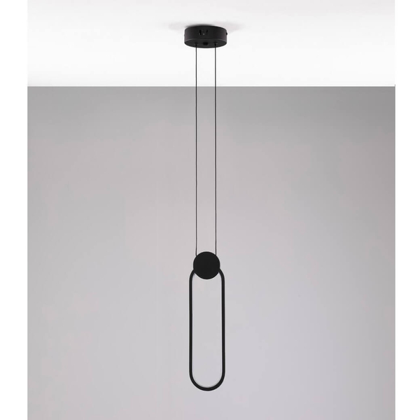 modernistyczna lampa wisząca Barre LE43550 LED 11W 3000K czarna outlet