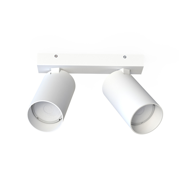 Lampa natynkowa 2-płomienna Mono 7810 biały downlight metalowy