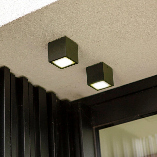 Sufitowa lampa natynkowa GEMINI 6389101118 LED 6,9W 4000K IP65 kostka szara