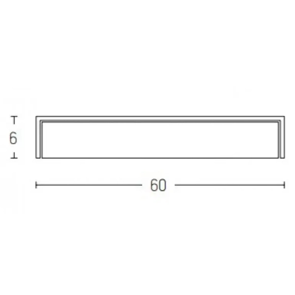 Podłużna ścienna lampa nad lustro 20150 LED 16W 3000K IP44 biały chrom