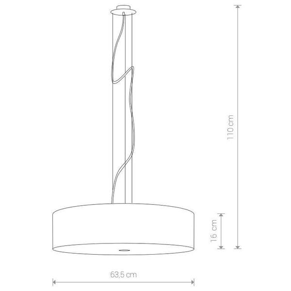 LAMPA wisząca 6772 Nowodvorski okrągła OPRAWA abażurowy zwis szklana biała
