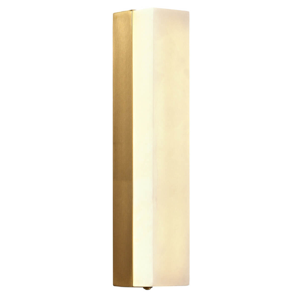 Prostokątna lampa ścienna BLOCK ST-3390 Step LED mosiądz marmur biały