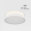 Okrągła lampa sufitowa Zon C032CL-90W3K-RD-B Maytoni LED 90W 3000K czarna