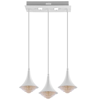 LAMPA wisząca VEN W-1008/3 metalowa OPRAWA listwa LED 31W 3000K zwis loft biały