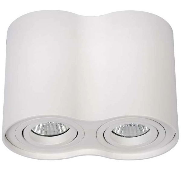 Nowoczesny spot sufitowy Tube 22952/02/31 metalowy do salonu biały