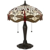 Stołowa lampka z włącznikiem Dragonfly 64085 witrażowa tiffany kolorowa