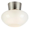 Sufitowa lampa do łazienki Malaga 109025 owalny mleczny klosz IP44 chrom