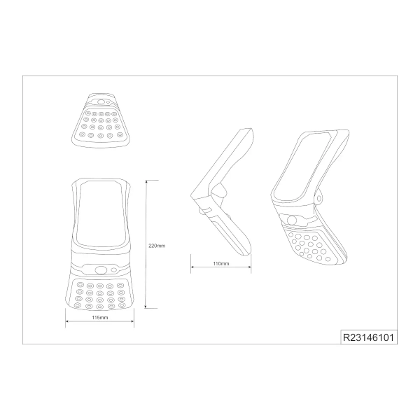 Elewacyjna lampa solarna DIADEMA R23146101 LED 3,5W 4000K IP44 biały szary